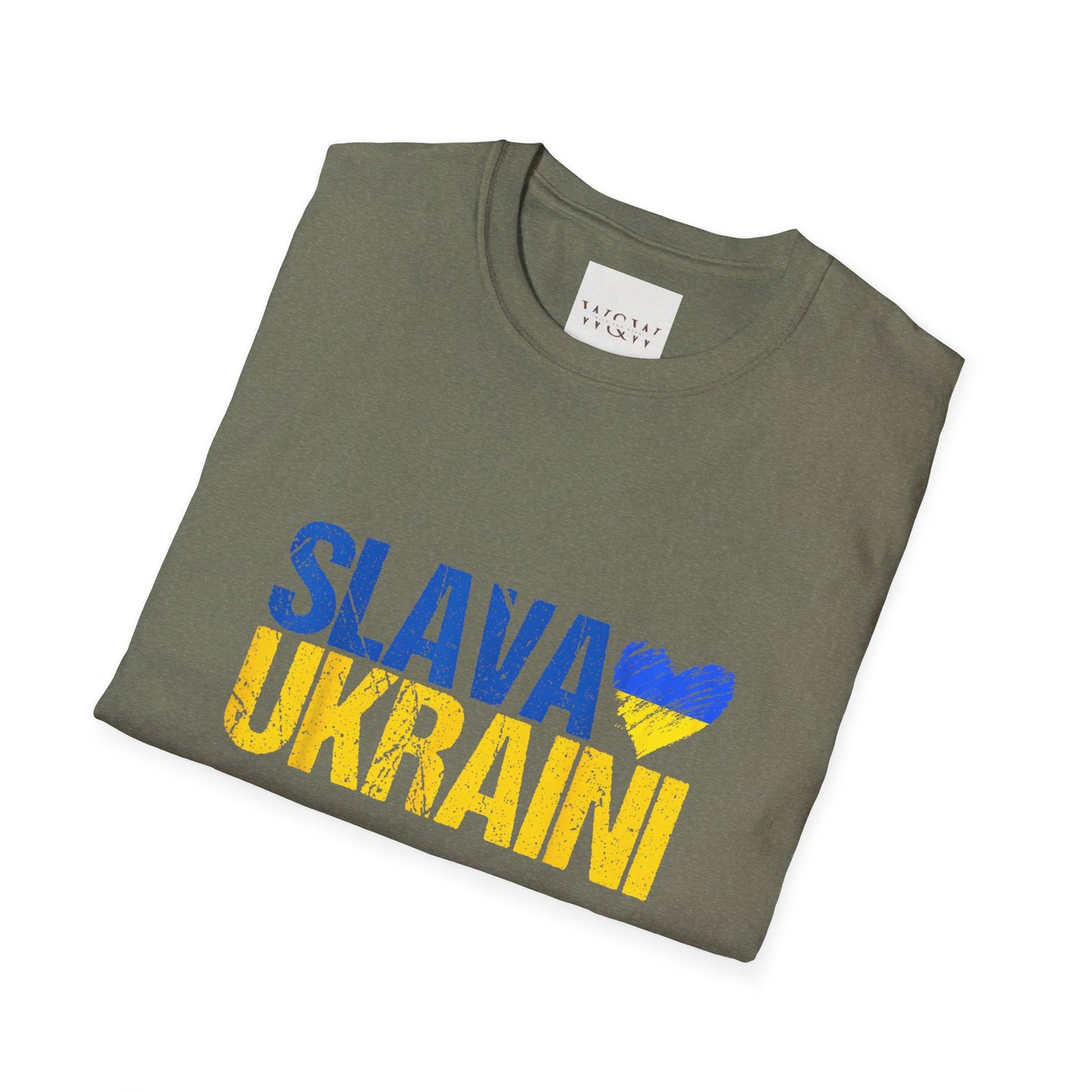 Ukraine Unisex Softstyle T-Shirt - 'SLAVA UKRAINI'