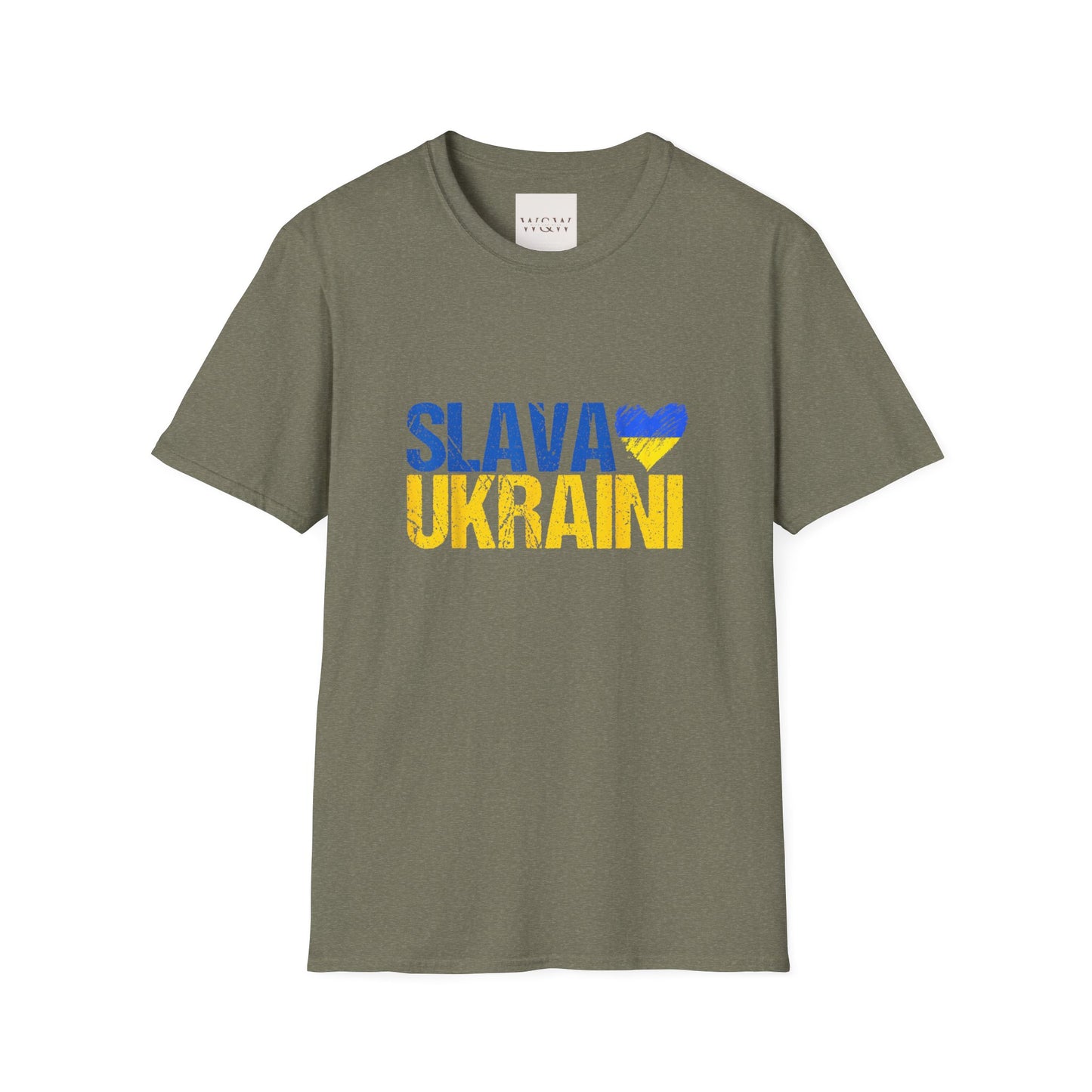 Ukraine Unisex Softstyle T-Shirt - 'SLAVA UKRAINI'