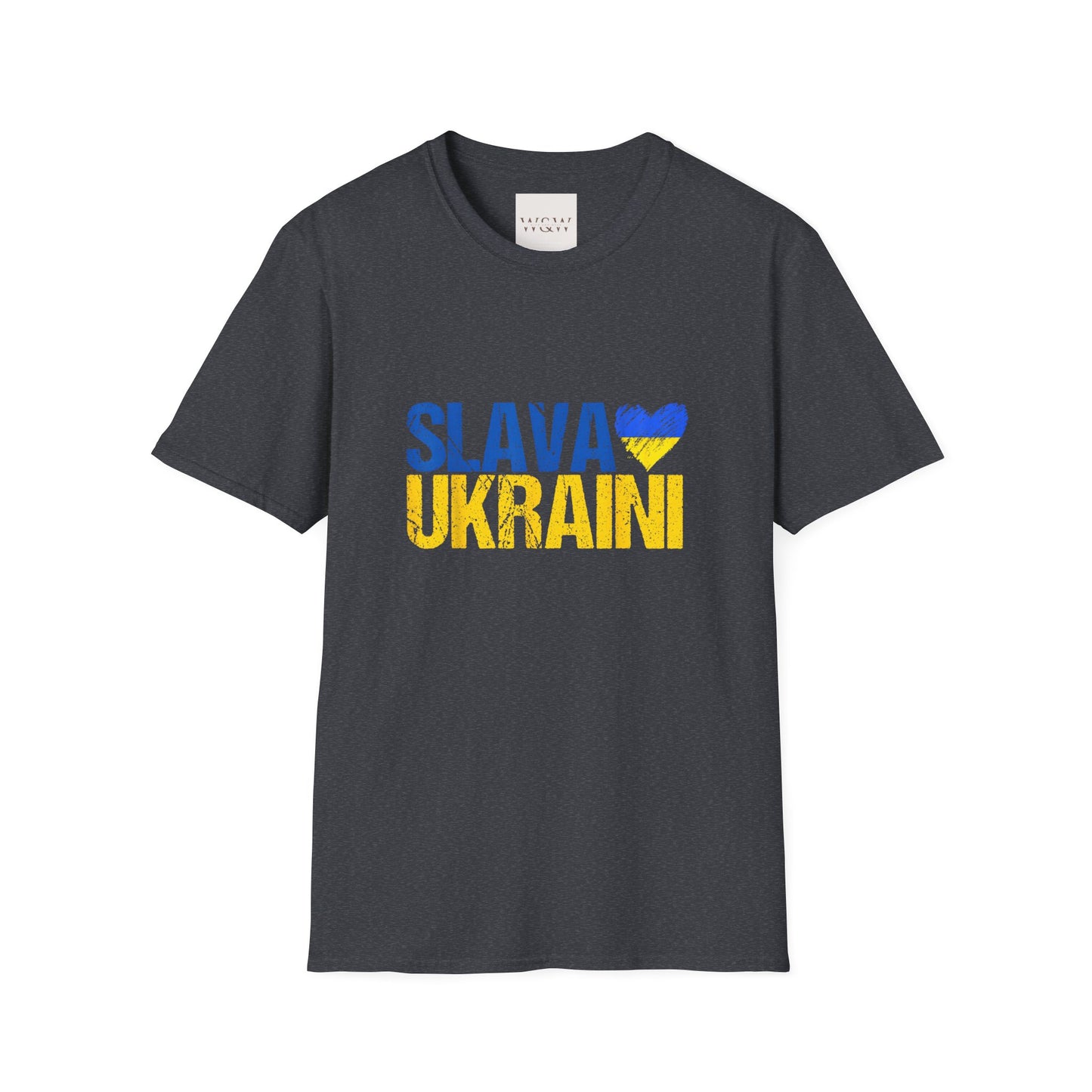 Ukraine Unisex Softstyle T-Shirt - 'SLAVA UKRAINI'