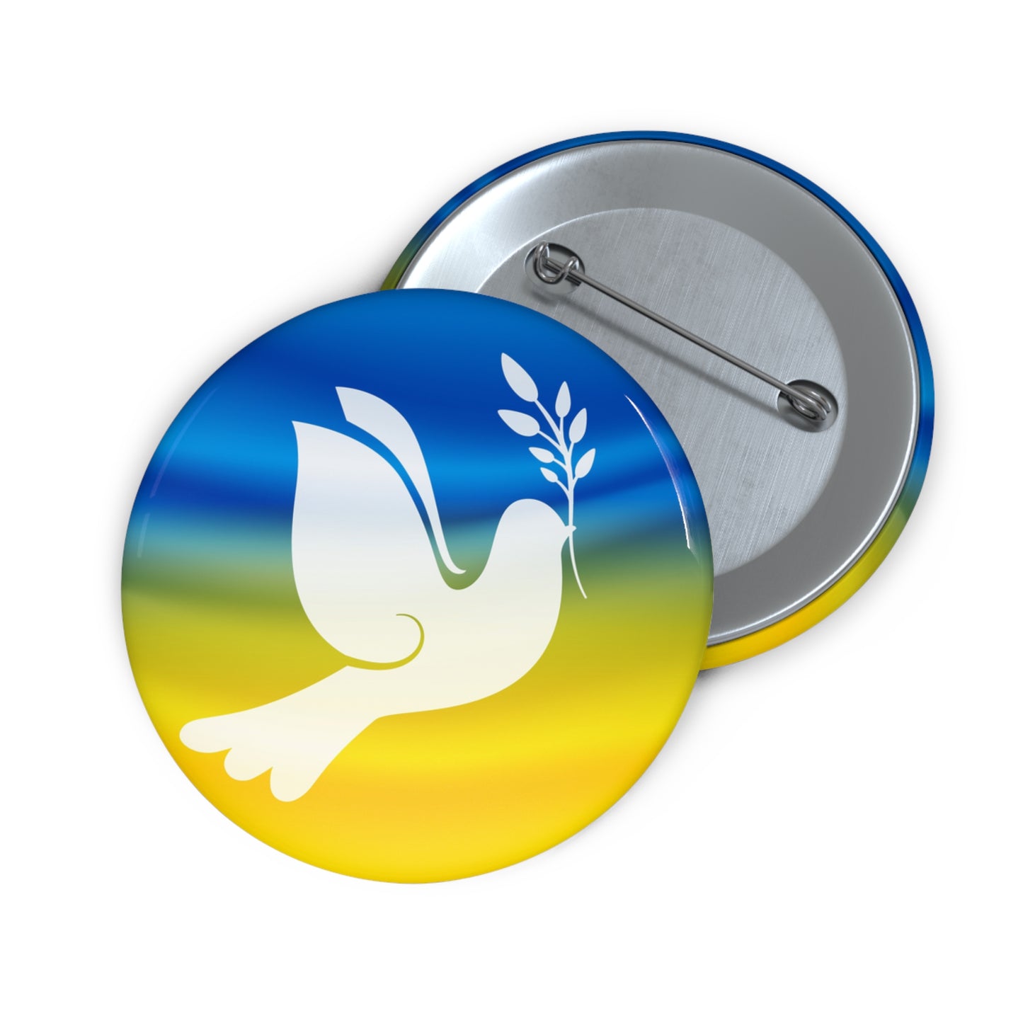 Custom Peace Dove Pin Buttons - Inspirational Jewelry & Gifts