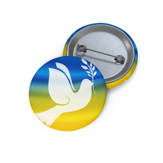 Custom Peace Dove Pin Buttons - Inspirational Jewelry & Gifts