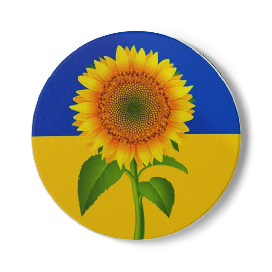 Ceramic Coaster - Sunflower in Ukraine