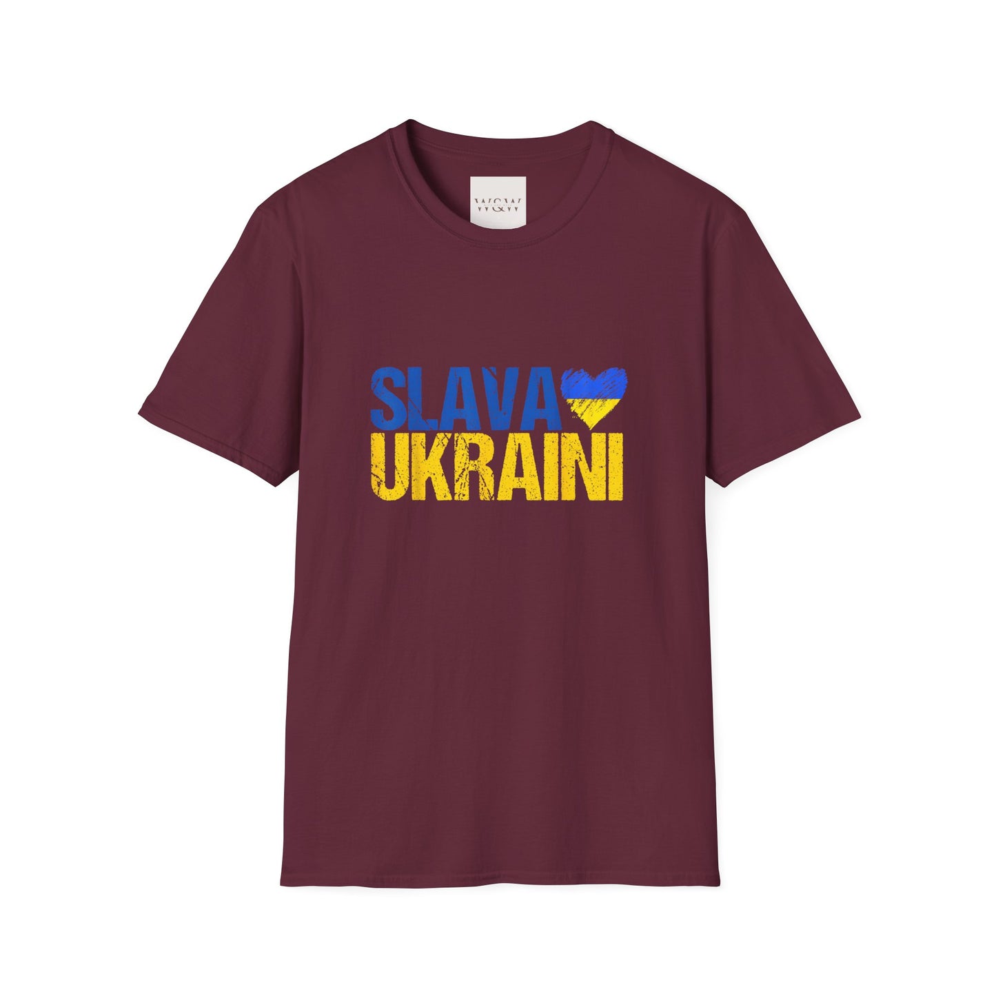 Ukraine Unisex Softstyle T-Shirt - 'SLAVA UKRAINI'